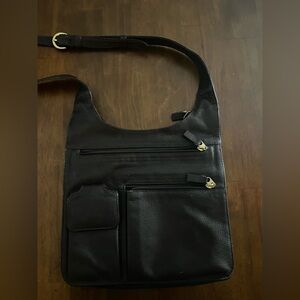 Brown Leather JP Ourse & Cie Traveler Messenger Style Bag